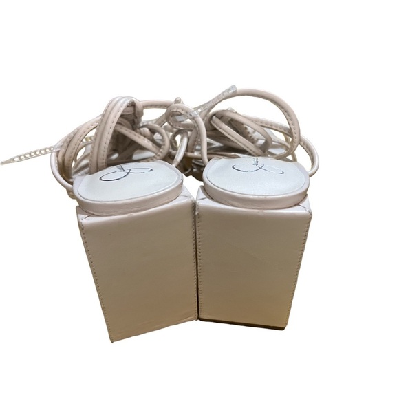 ✅New! JESSICA SIMPSON Women's Maena Ankle-Tie Sandals Nude - Picture 6 of 8